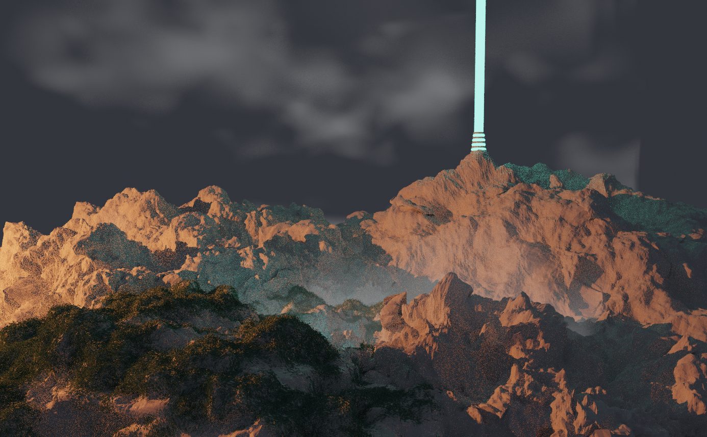 Rocky terrain environment