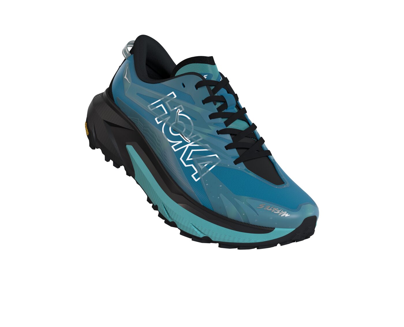 Mafate 5 Black Skyward Blue lateral toe lifted