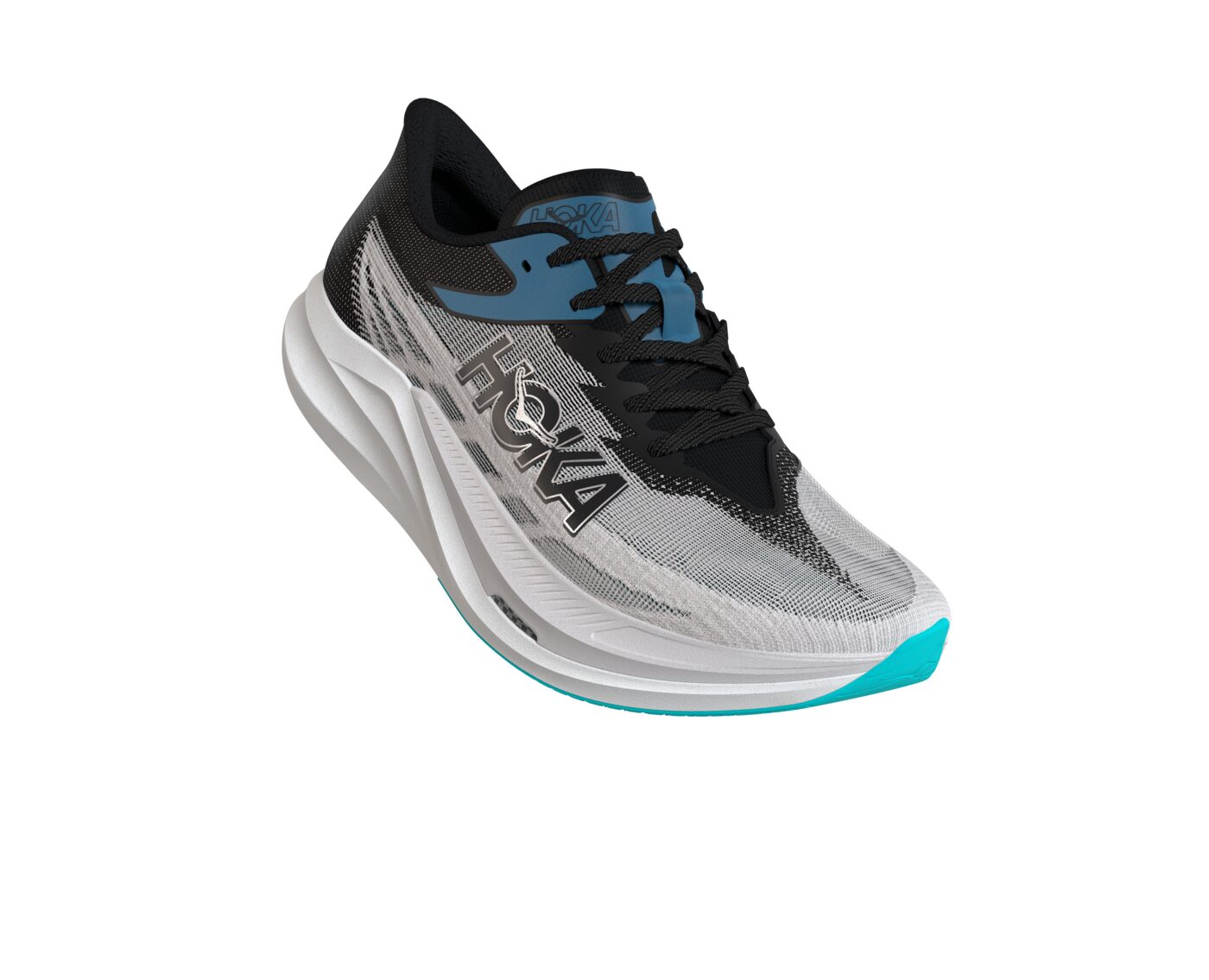 Rocket X 3 White Black lateral toe lifted