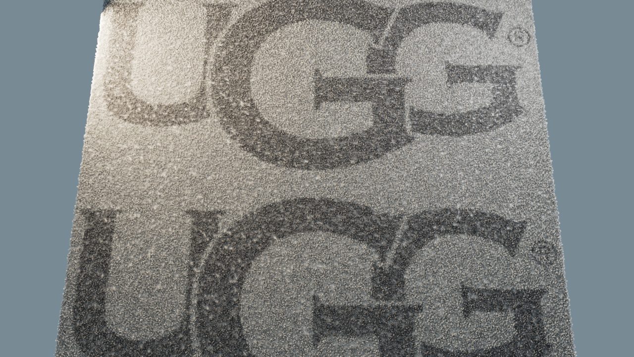 UGG embossed pattern texture test