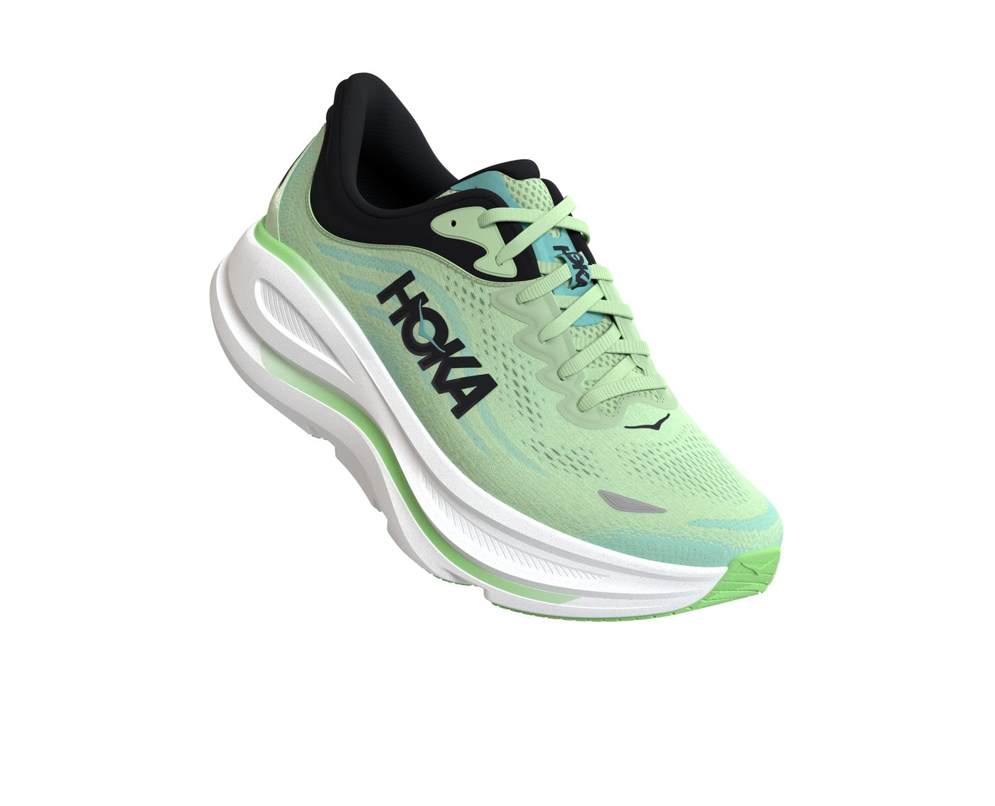 Bondi 9 Luna Moth Blue Spark lateral toe lifted