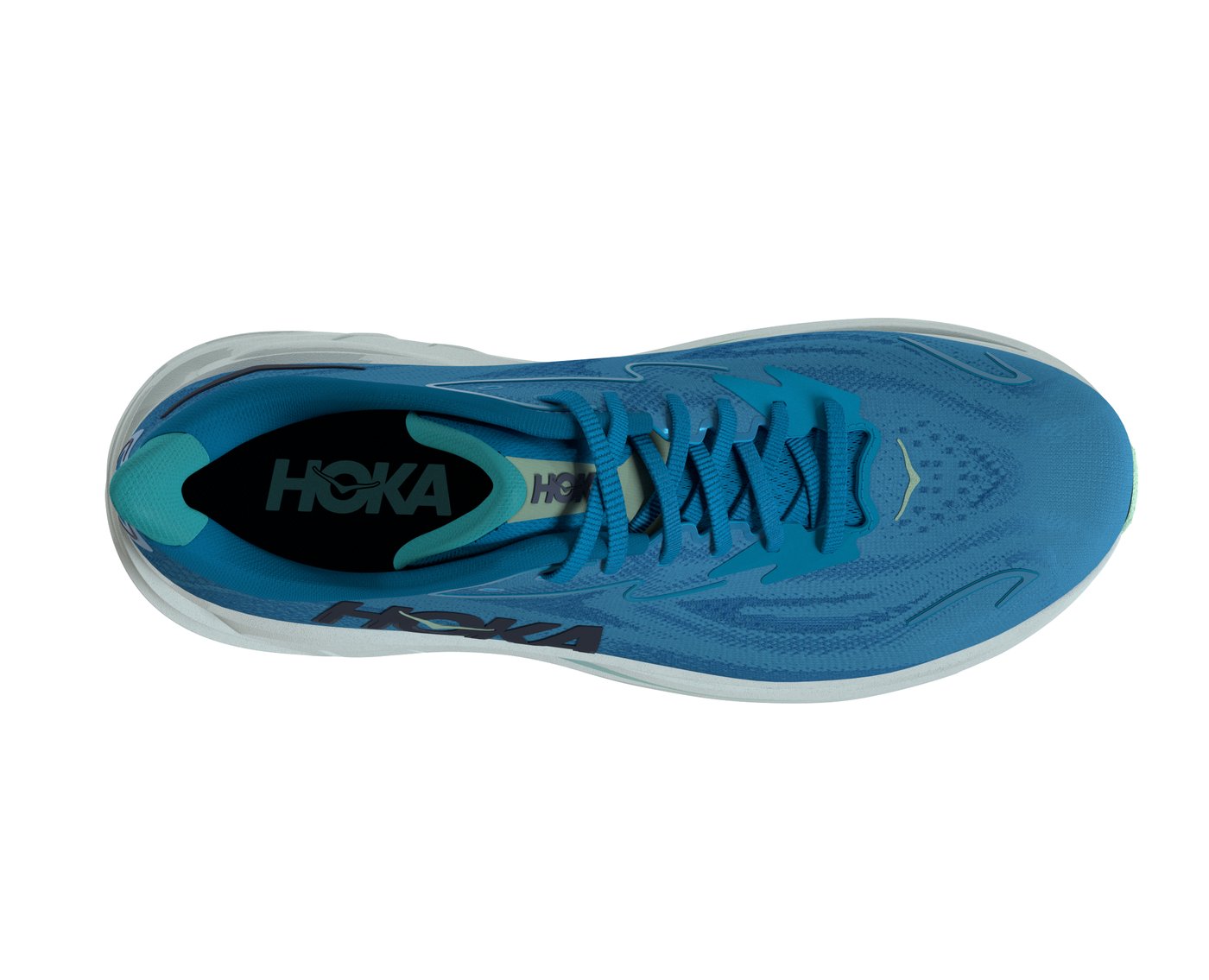 Clifton 10 HOKA Blue Skyward Blue top view