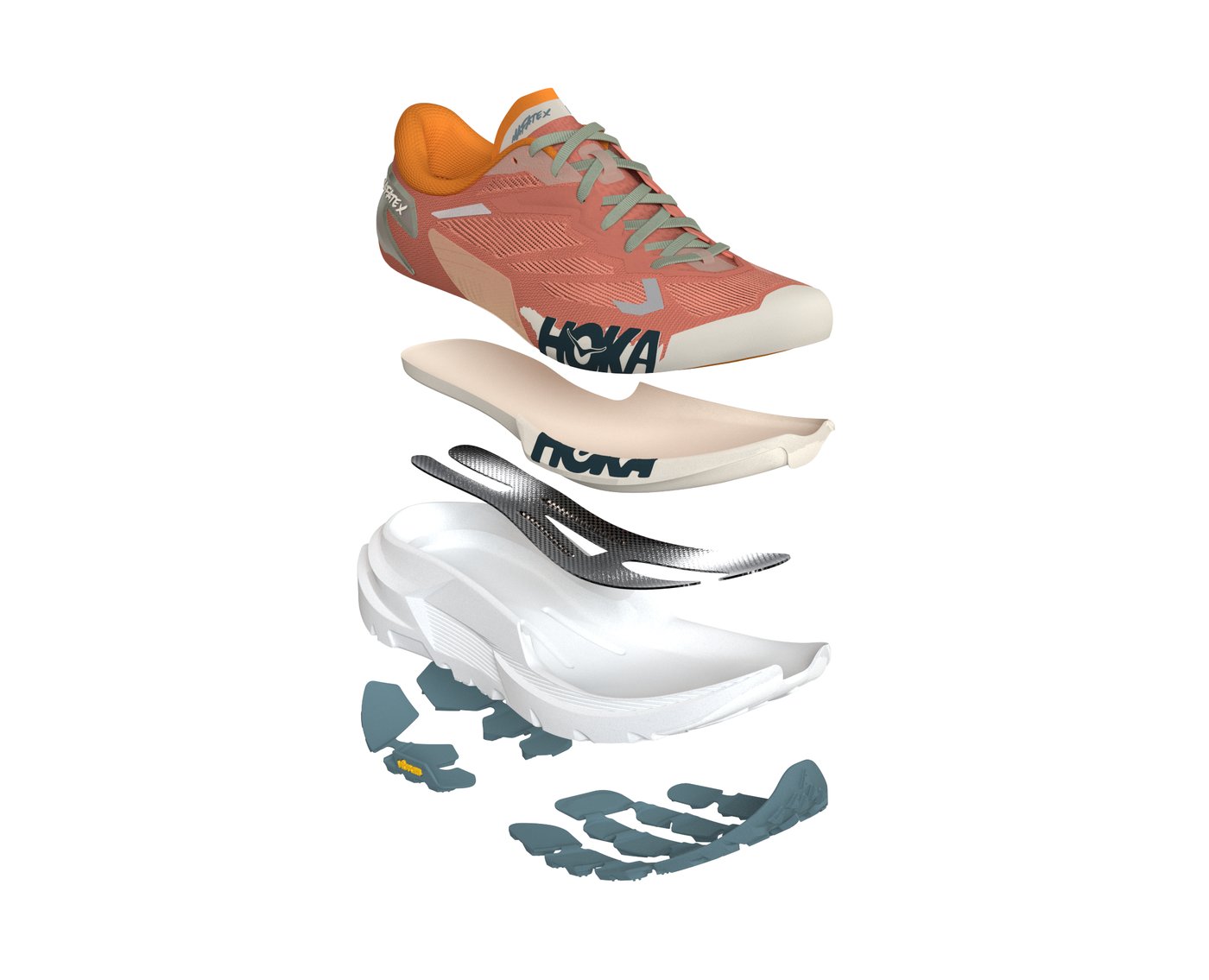 Mafate X Feldspar Mountain Fog exploded view