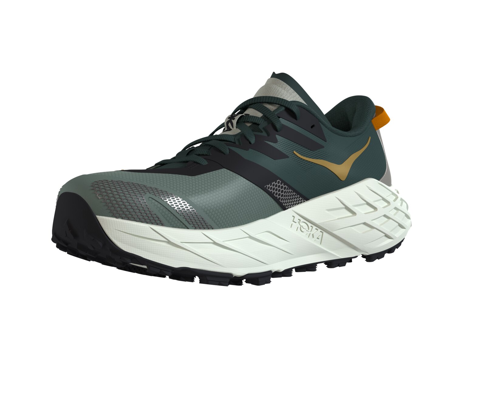 Speedgoat 7 Bay Leaf Sea Glass medial toe