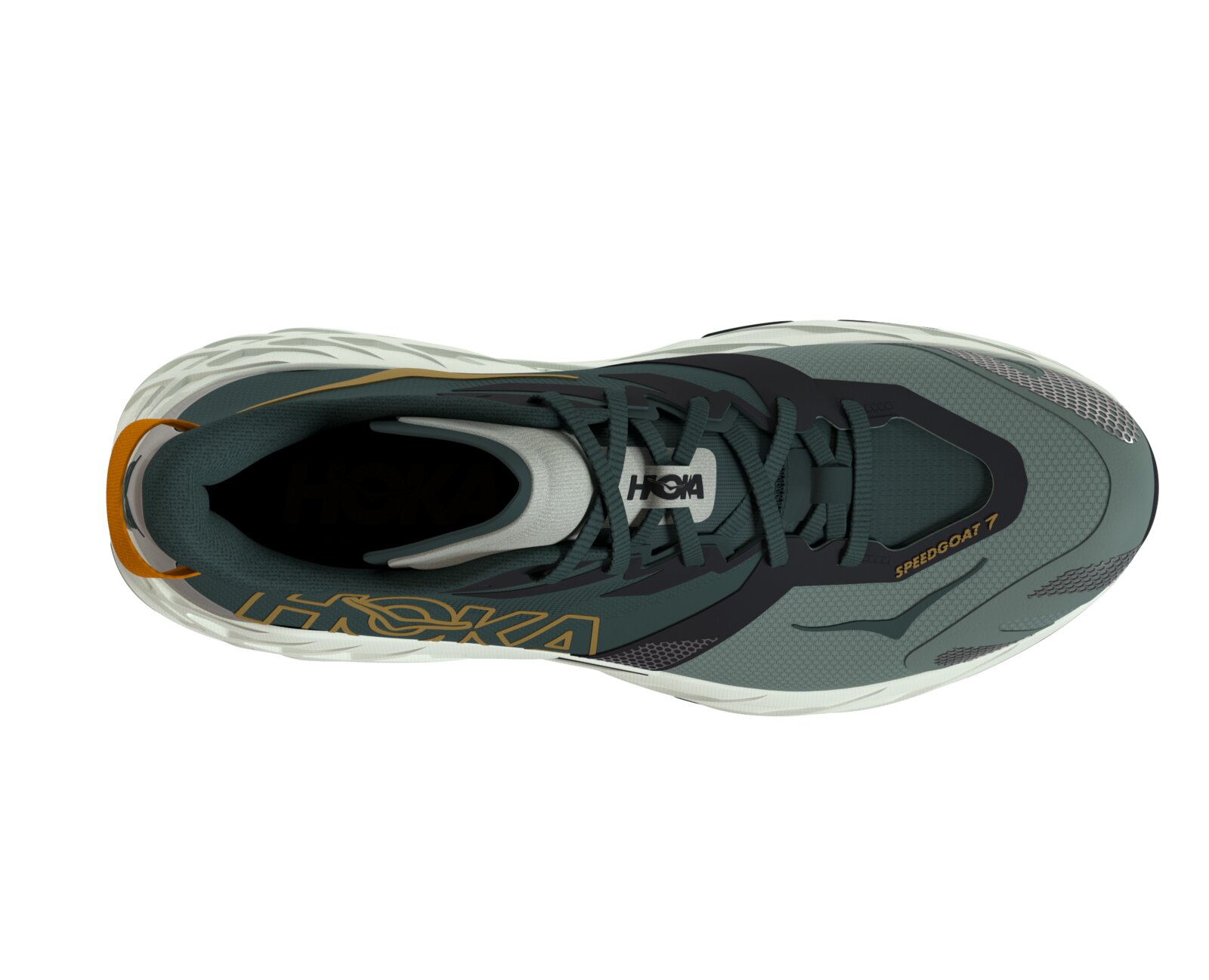 Speedgoat 7 Bay Leaf Sea Glass top view